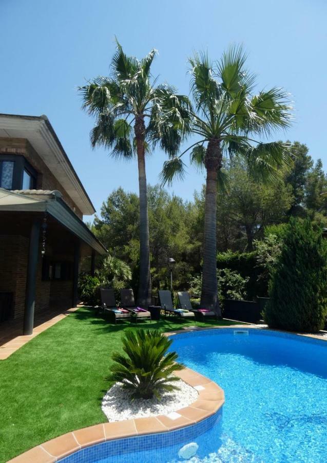 Washingtonia Villa Near Sitges Каньельес Экстерьер фото